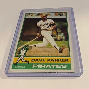 Dave Parker 1976 Topps Baseball Card Vintage Collectible # 185
